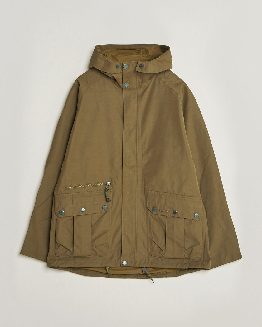 Barbour Lifestyle Re-Engineered Aikwood Waterproof Jacket Beech – Grønn