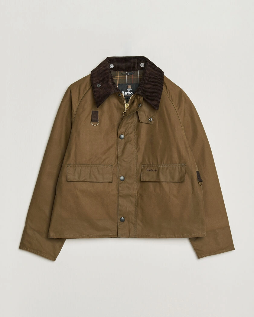 Barbour Heritage Spey Wax Jacket Sand – Brun