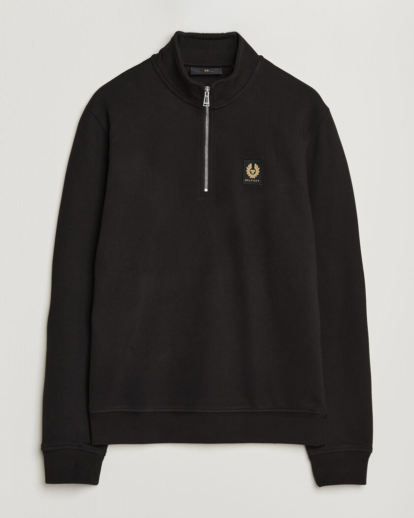 Belstaff Signature Half Zip Sweatshirt Black – Svart