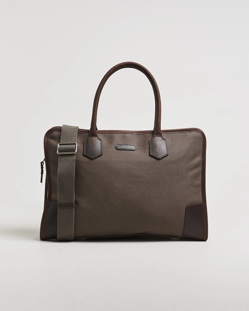 Gant Modern Premium Canvas Commuter Bag Faded Taupe – Brun