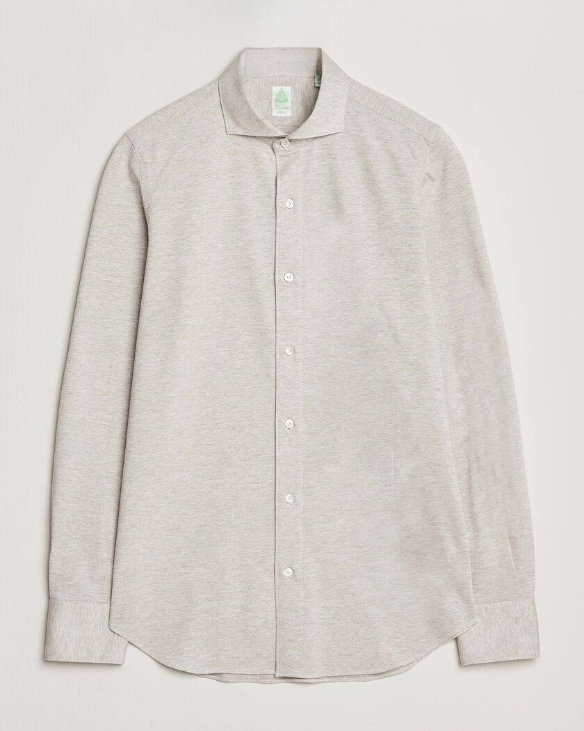 Finamore Napoli Cotton/Cashmere Jersey Shirt Beige – Beige