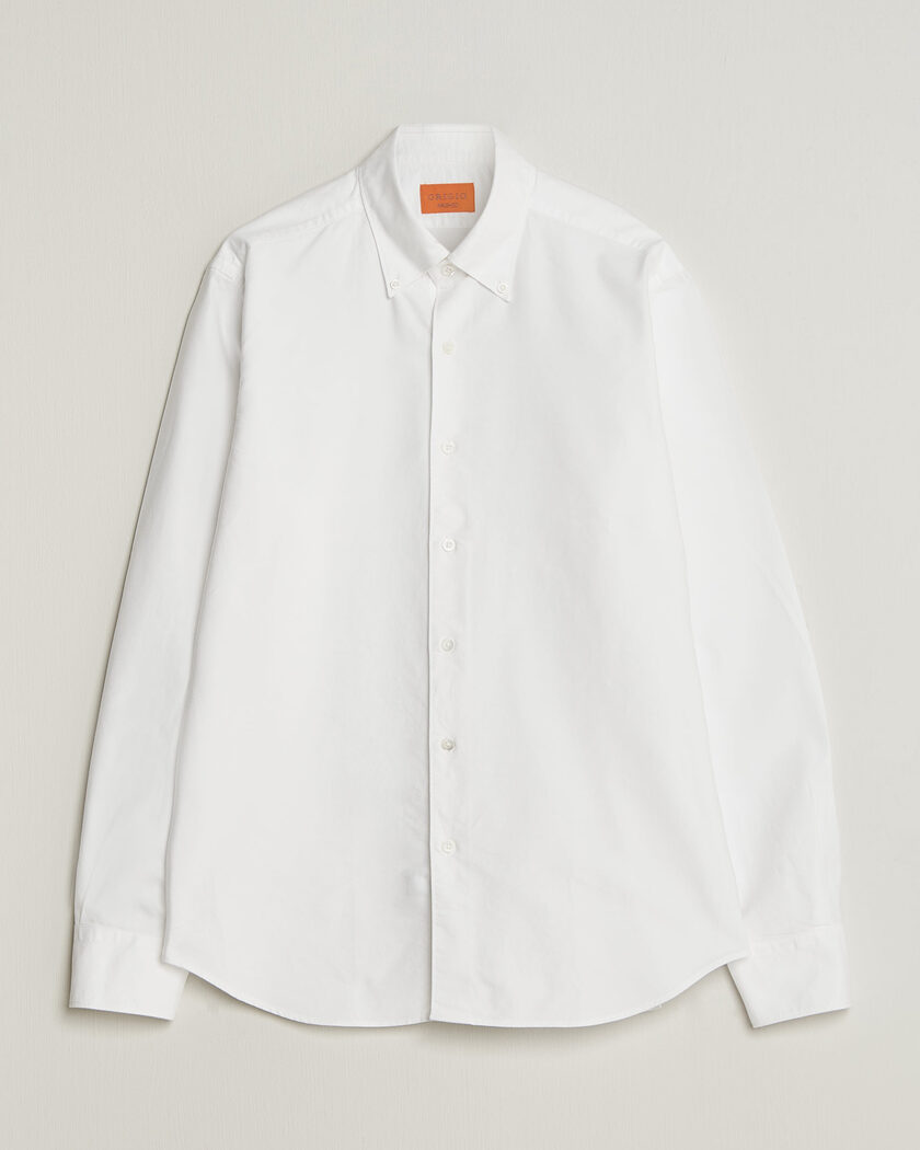 Grigio Oxford Button Down Shirt White – Hvit