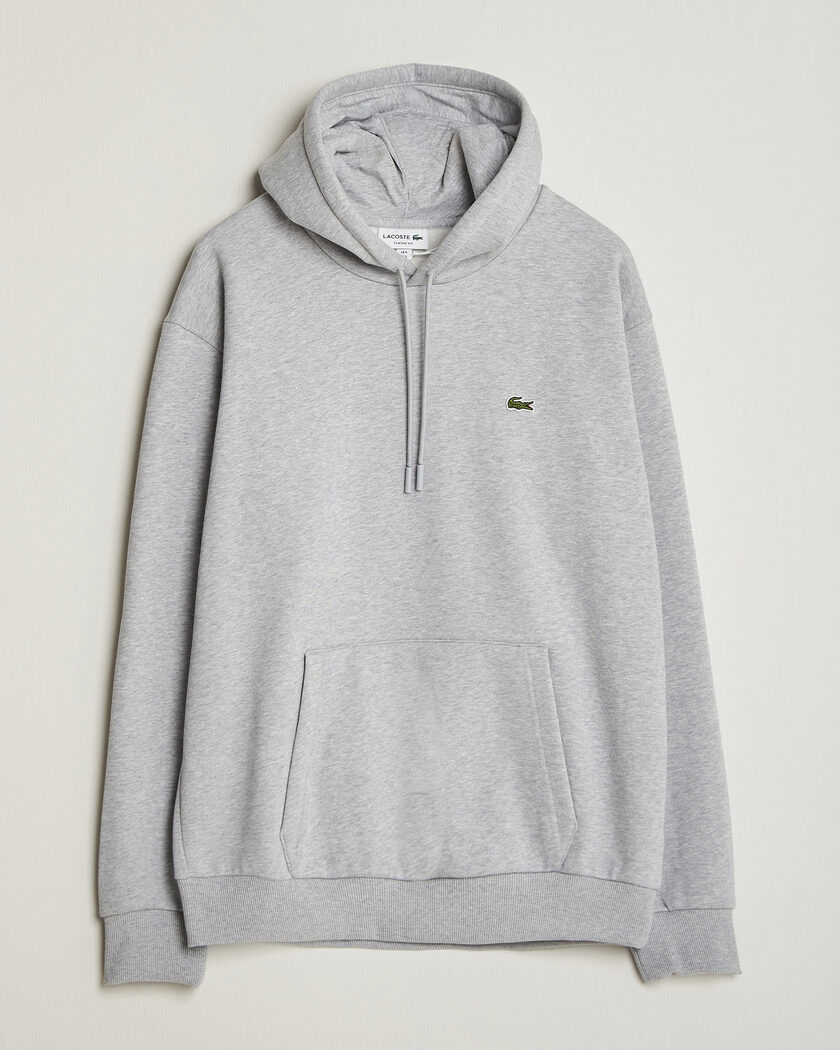 Lacoste Hoodie Silver Chine – Grå