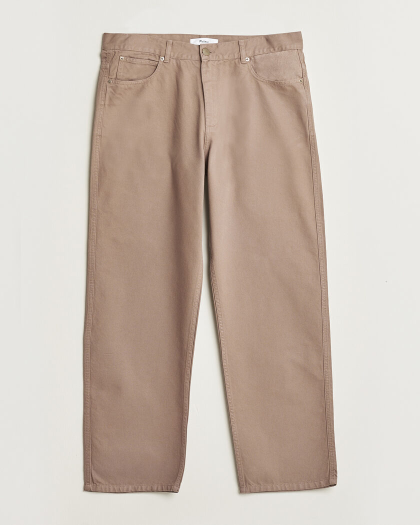 Palmes Coarse Trousers Fossil – Brun