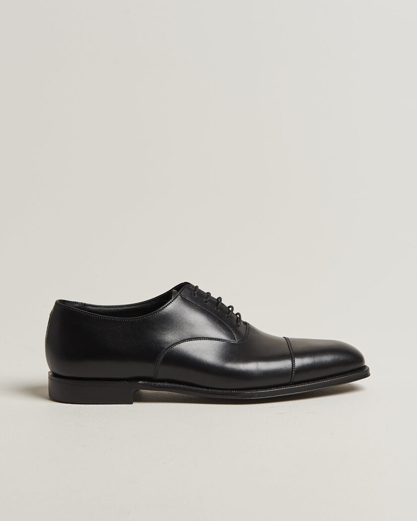 Crockett & Jones Audley Handgrade Oxford Black Calf – Svart