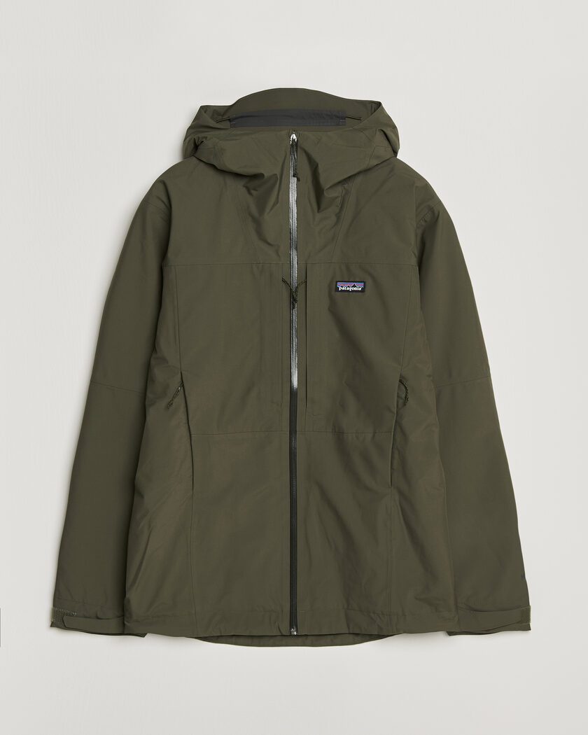Patagonia Insulated Boulder Fork Rain Jacket Basin Green – Grønn