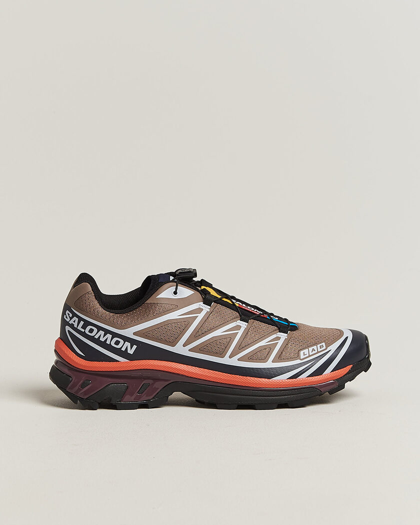 Salomon XT-6 Sneakers Walnut/Maritime Blue – Brun