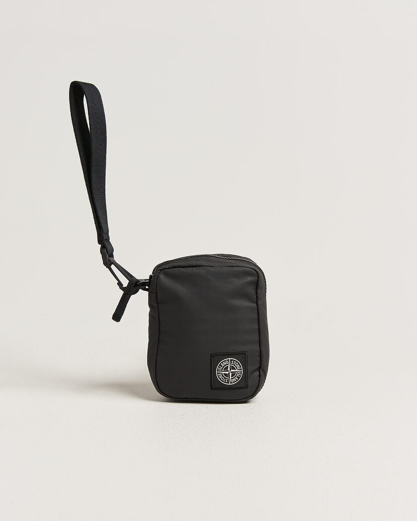 Stone Island Coated Cotton Ripstop Wallet Black – Svart