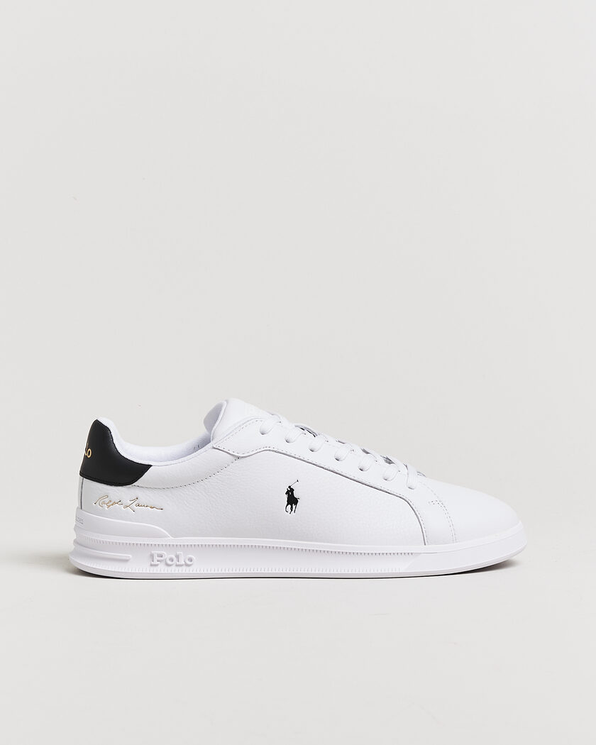 Polo Ralph Lauren Heritage Court SIG Sneakers White/Black – Hvit