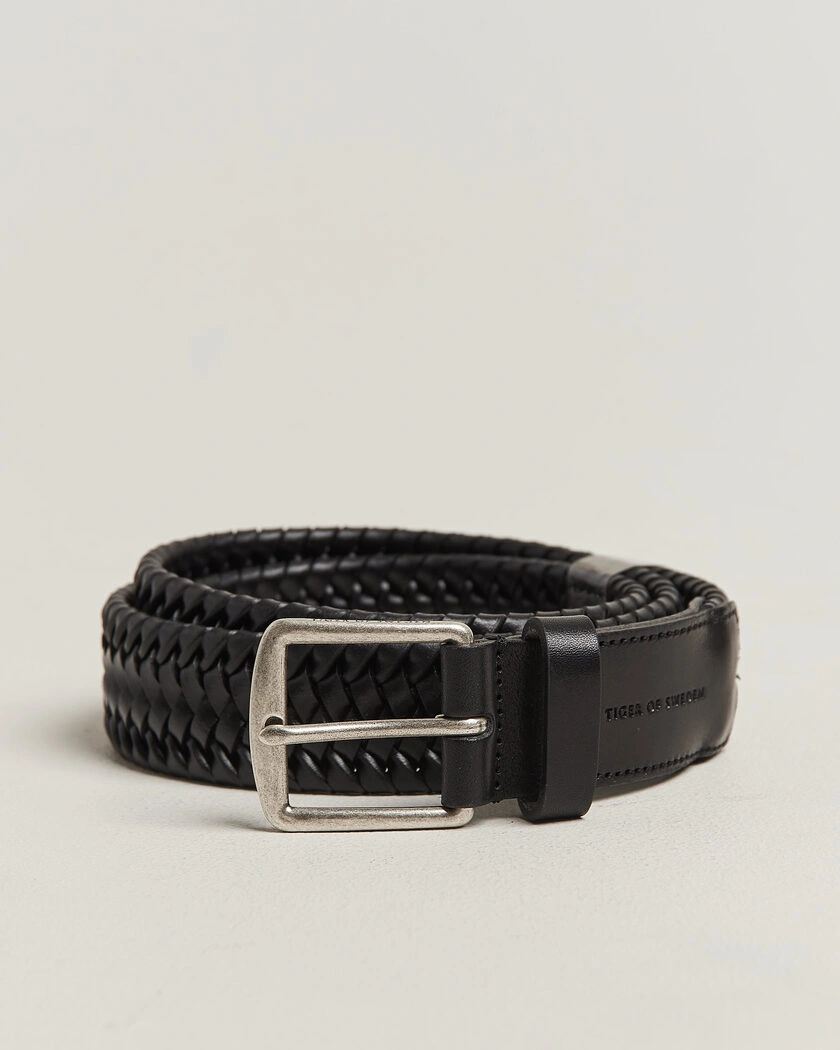 Tiger of Sweden Braidant Braided Belt Black – Svart