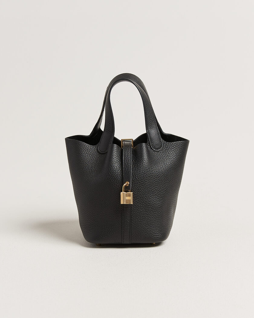 Hermès Pre-Owned Picotin Lock 18 Black – Svart