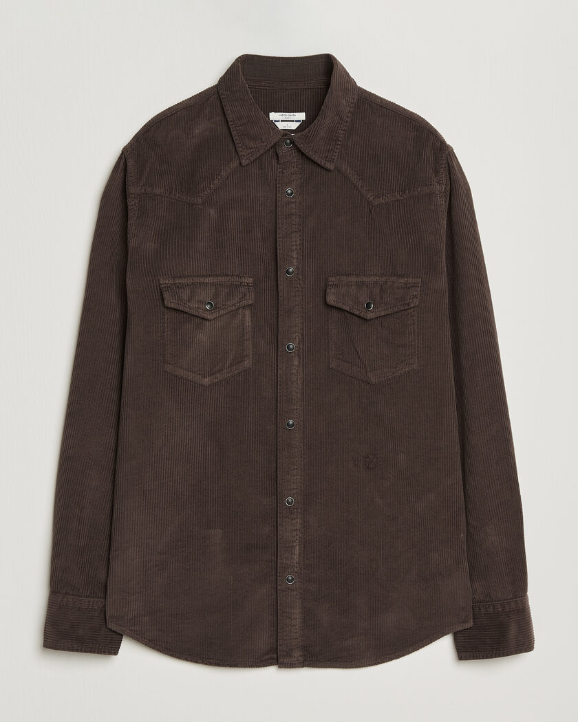 Jacob Cohën Cord Pocket Overshirt Brown – Brun