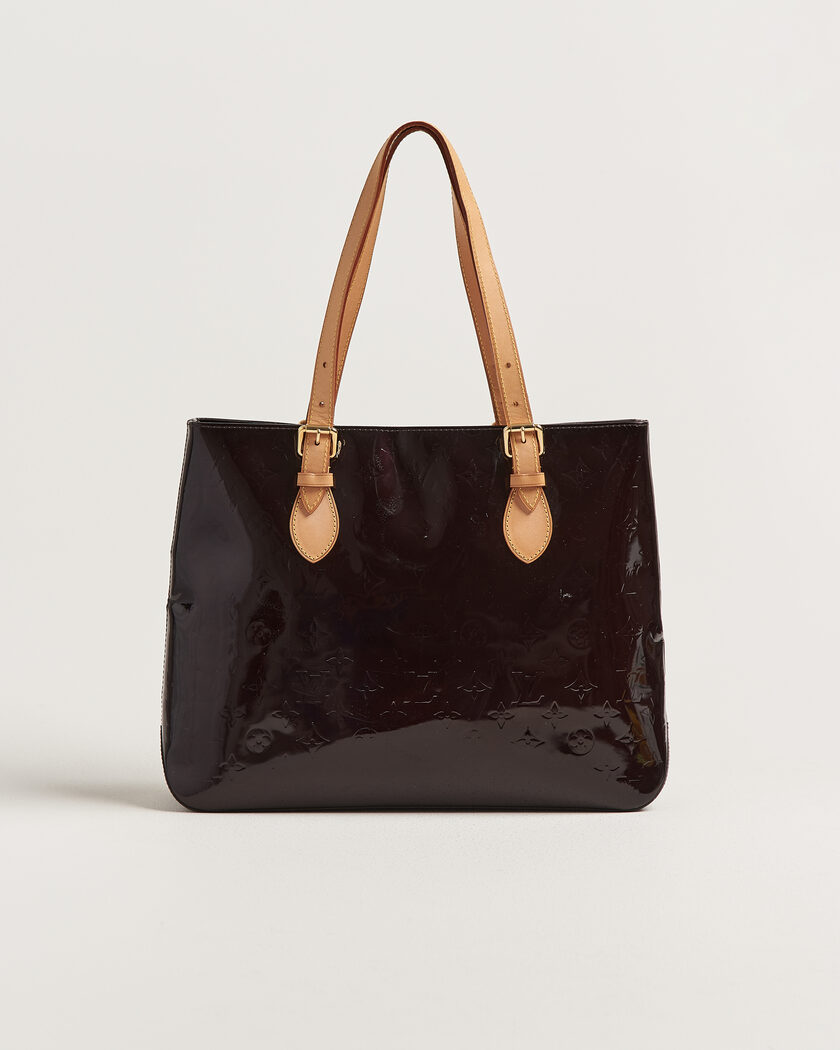Louis Vuitton Pre-Owned Brentwood Tote Bag Vernis Leather Burgundy – Rød