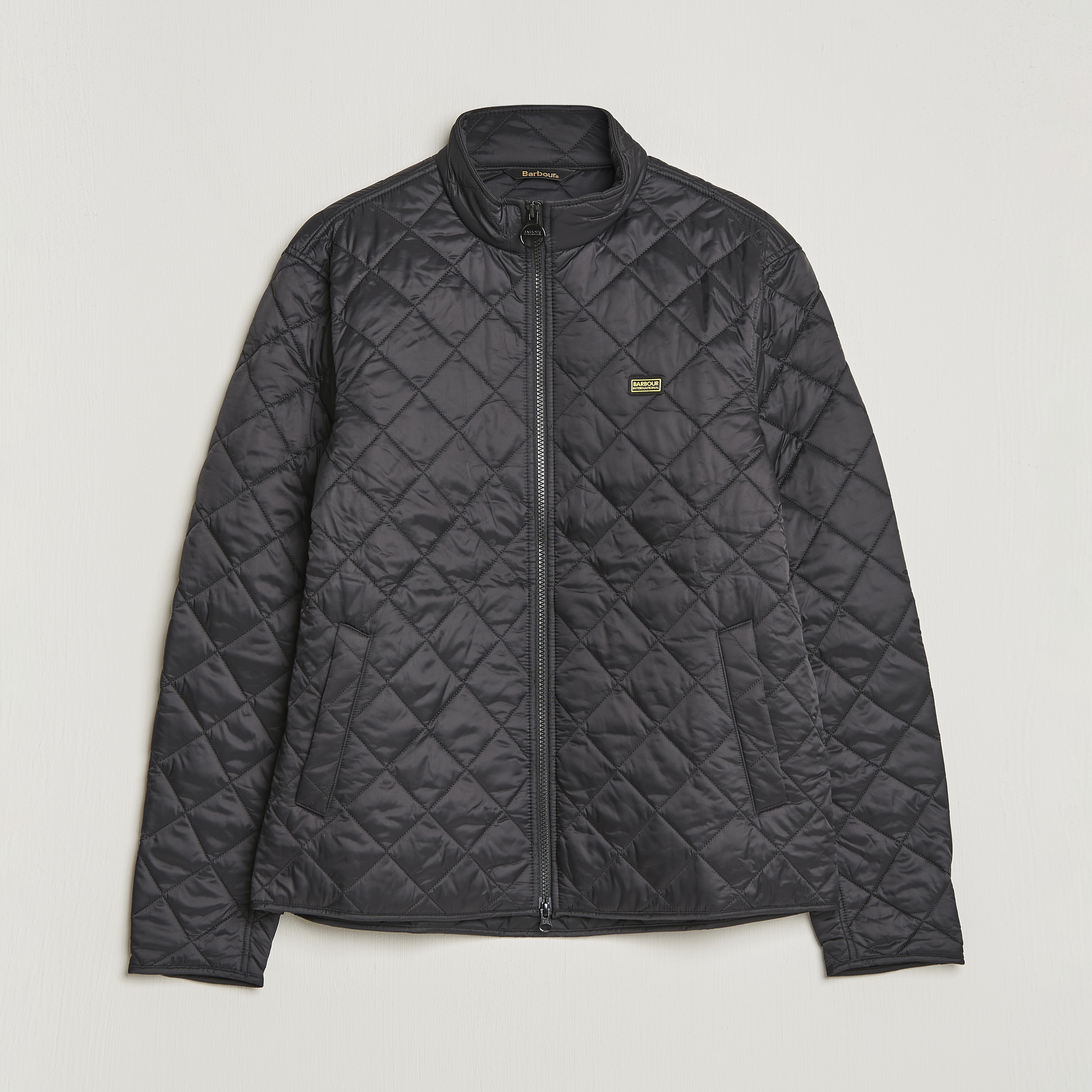 Barbour international gear quilted hot sale jacket