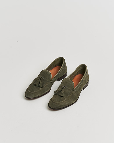 Pre-owned Carmina Unlined Tassel Loafers Grey Suede UK6 - EU39 – Grå