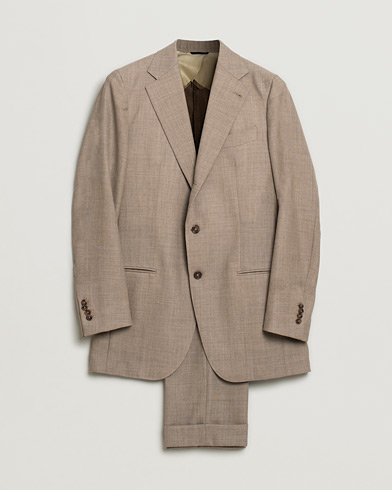 Berg&Berg Dan Wool Suit Taupe Melange 50