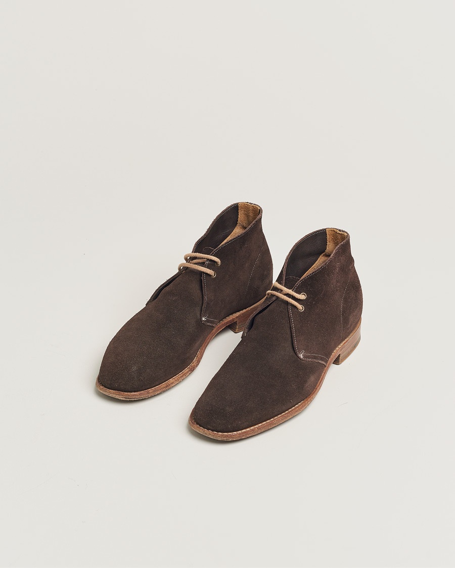 Pre-owned Church's Sahara Boots Dark Brown Suede UK6,5 - EU40,5 – Brun