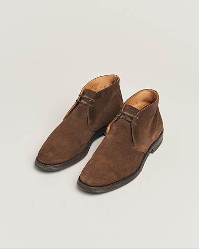 Herre | Pre-owned | Pre-owned | Church's Ryder Desert Boots Dark Brown Suede