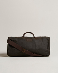 barbour wax holdall olive