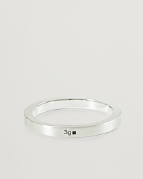  Ribbon Brushed Ring Sterling Silver 3g