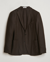  K Jacket Wool Herringbone Blazer Dark Brown