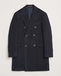  Silvain DB Wool/Cashmere Coat Navy