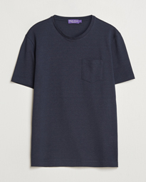  Knitted Pocket T-Shirt Navy