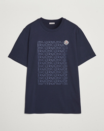  All Over Lettering T-Shirt Navy