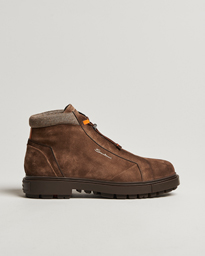  St Moritz No Lace Boot Dark Brown Suede