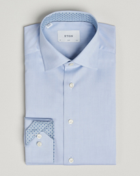  Slim Fit Signature Twill Contrast Shirt Light Blue