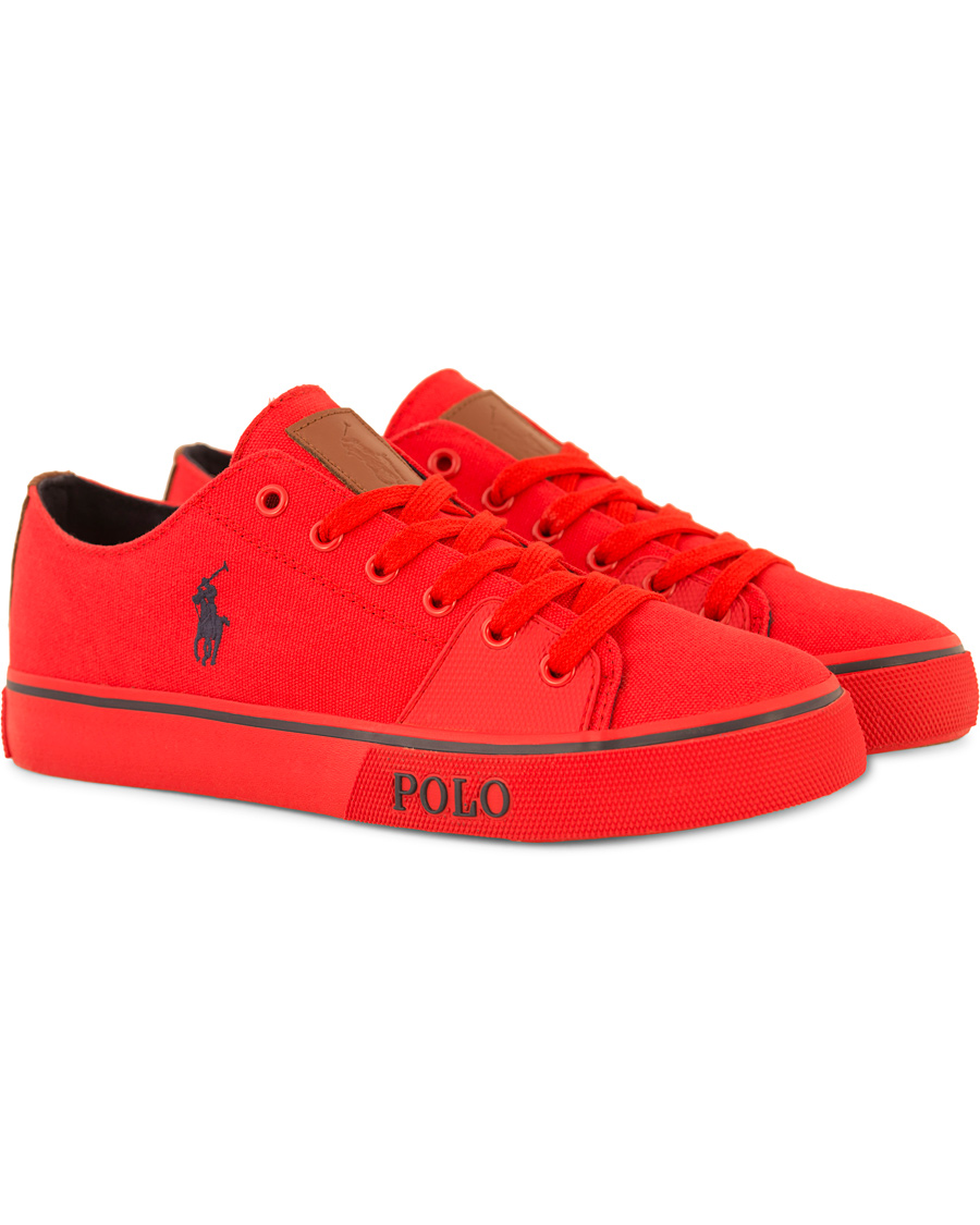 Polo Ralph Lauren Cantor Low Sneaker RL Red hos CareOfCarl.no