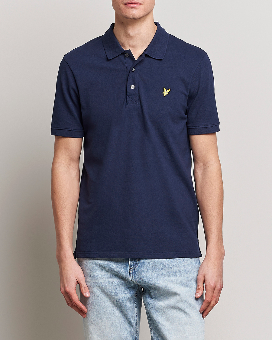 Herre |  | Lyle & Scott | Plain Pique Polo Dark Navy