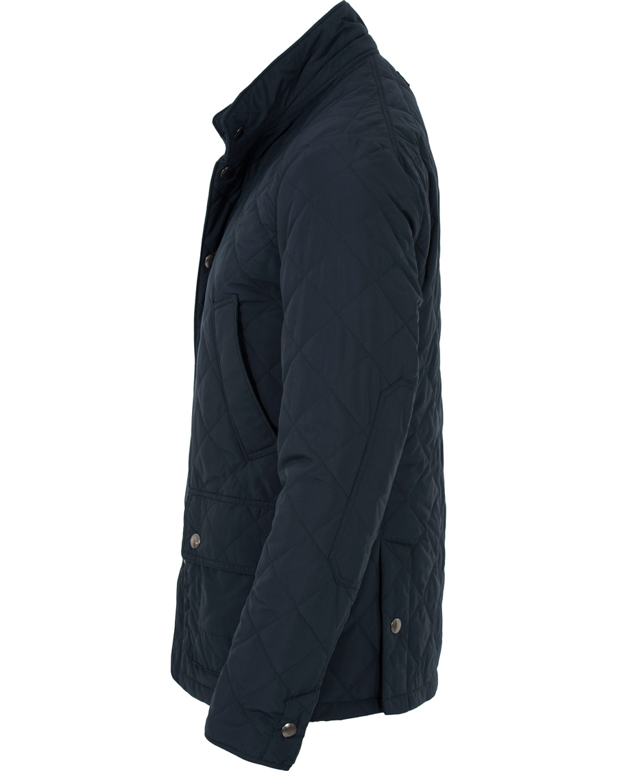 GANT The Central Pond Quilted Jacket Navy hos CareOfCarl.no