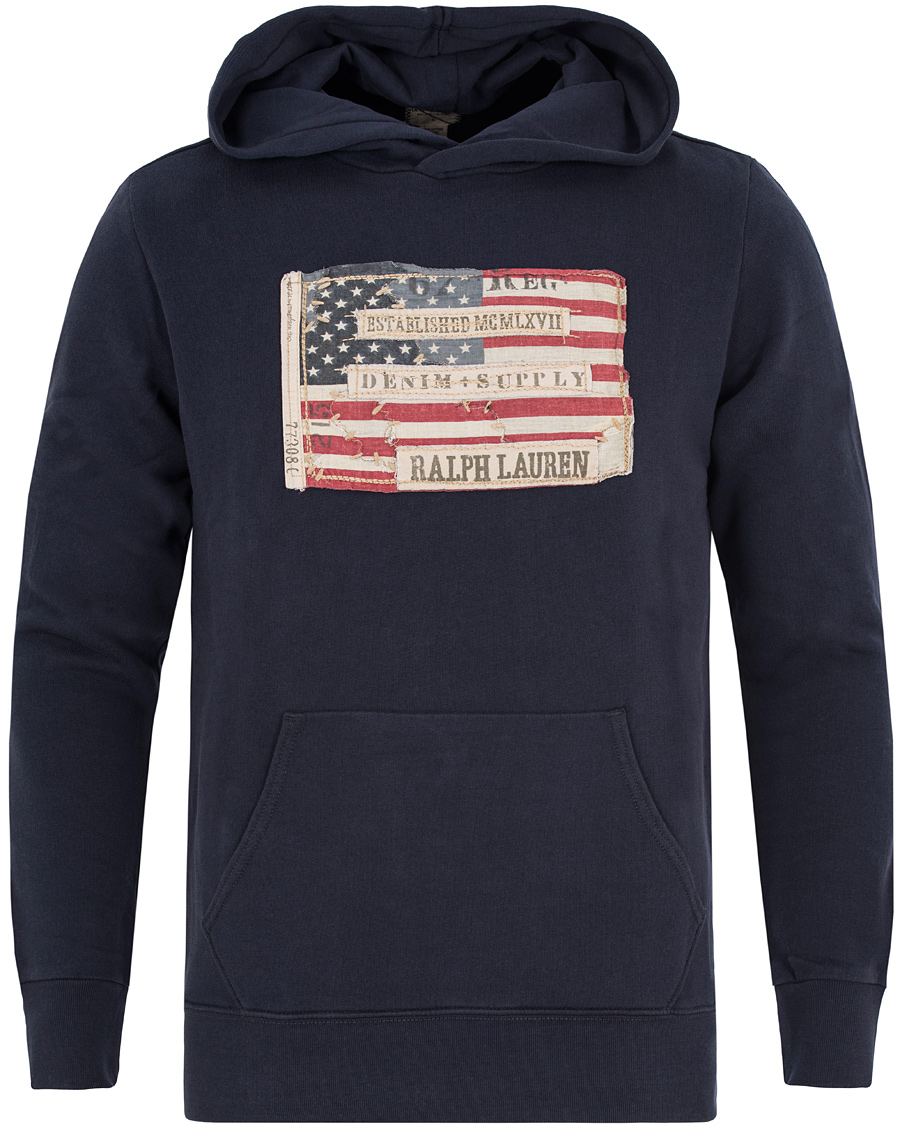 Denim Supply Ralph Lauren Popover Flag Hood Classic Navy