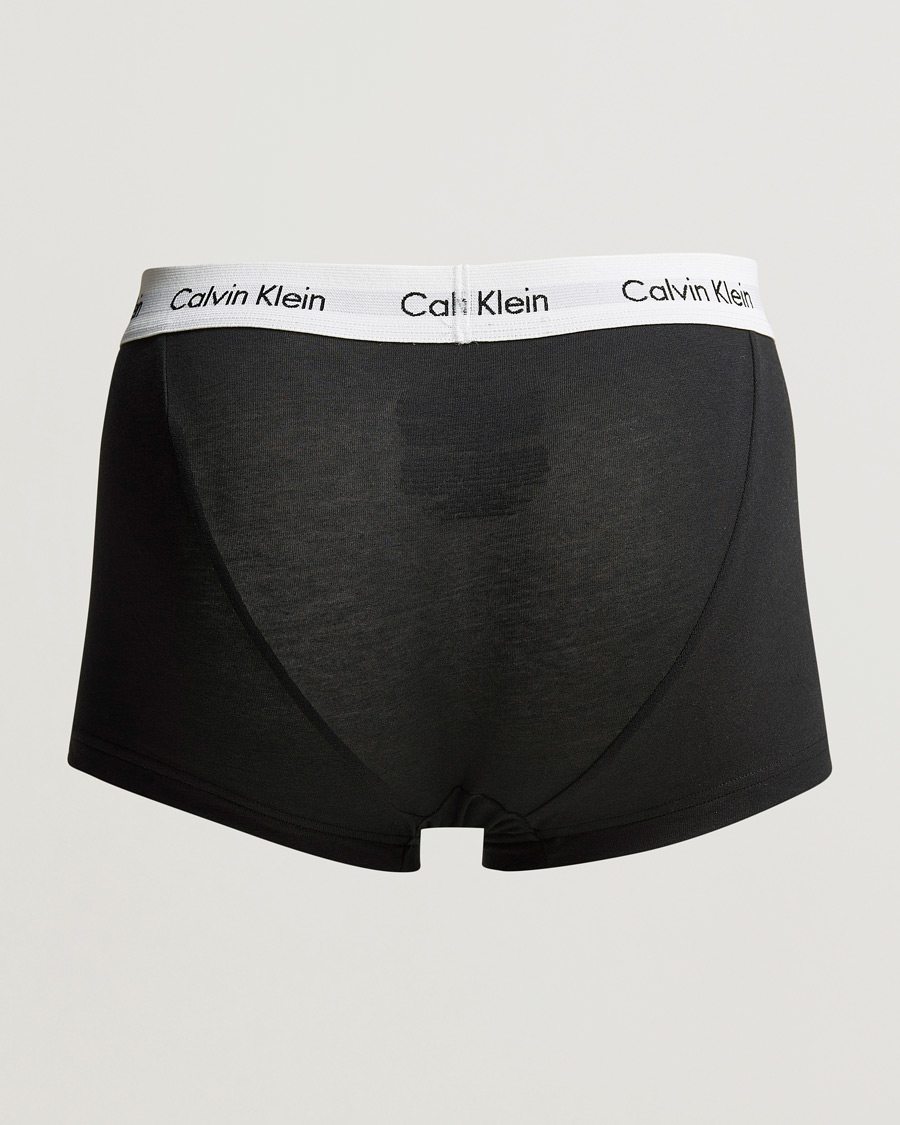 Herre | Trunks | Calvin Klein | Cotton Stretch Low Rise Trunk 3-Pack Black/White/Grey