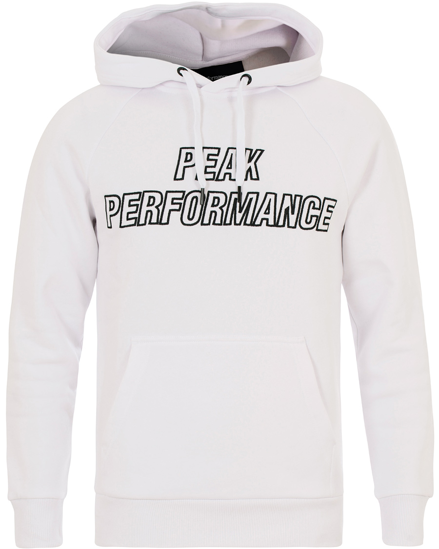 white peak performance hoodie