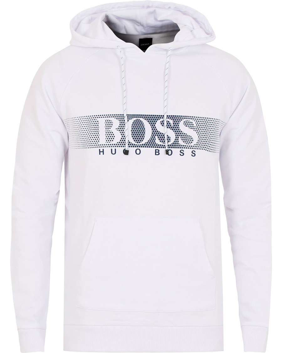 boss hoodie white