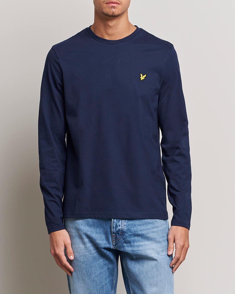 Herre | Lyle & Scott | Lyle & Scott | Long Sleeve Crew Neck T-Shirt Navy