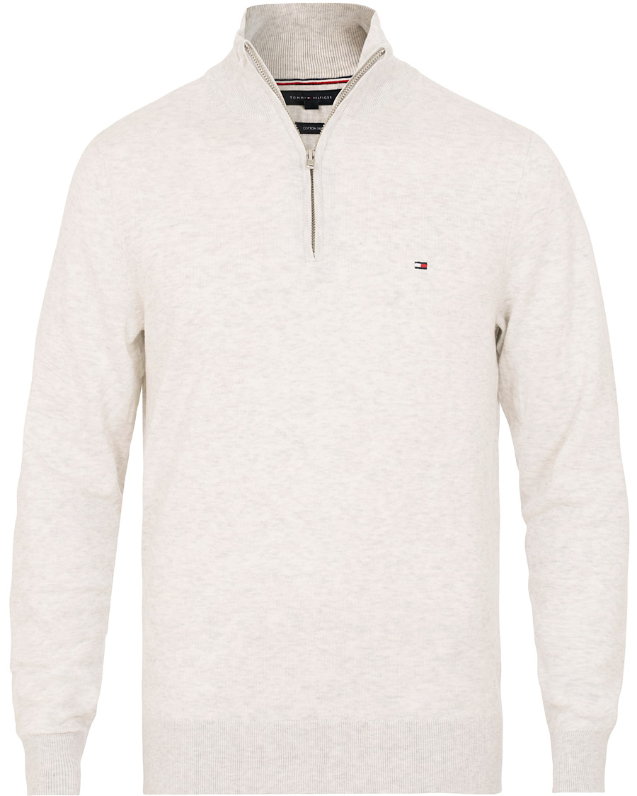 tommy hilfiger white half zip