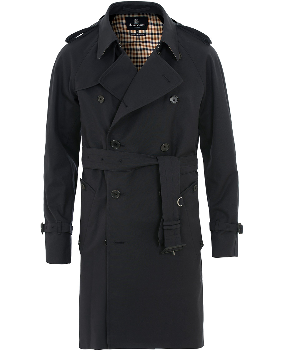 Aquascutum Corby Double Breasted Trenchcoat Navy