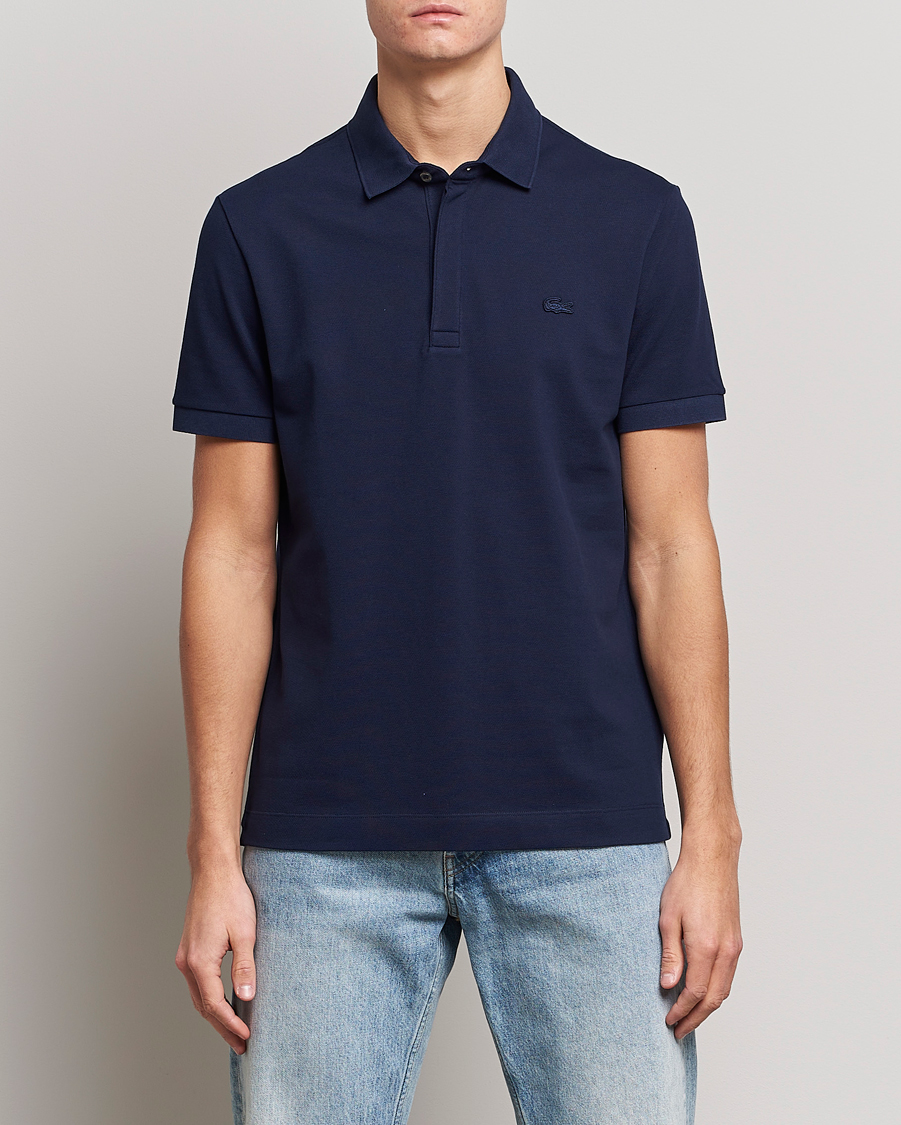 Herre | Pikéer | Lacoste | Regular Fit Tonal Crocodile Poloshirt Navy Blue