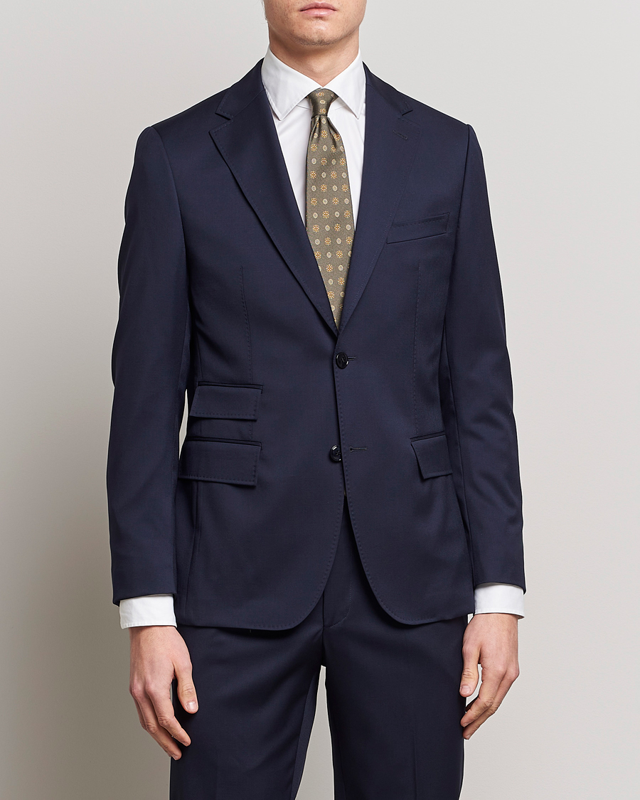 Herre | Mørk dress | Morris Heritage | Prestige Wool Suit Blazer Navy