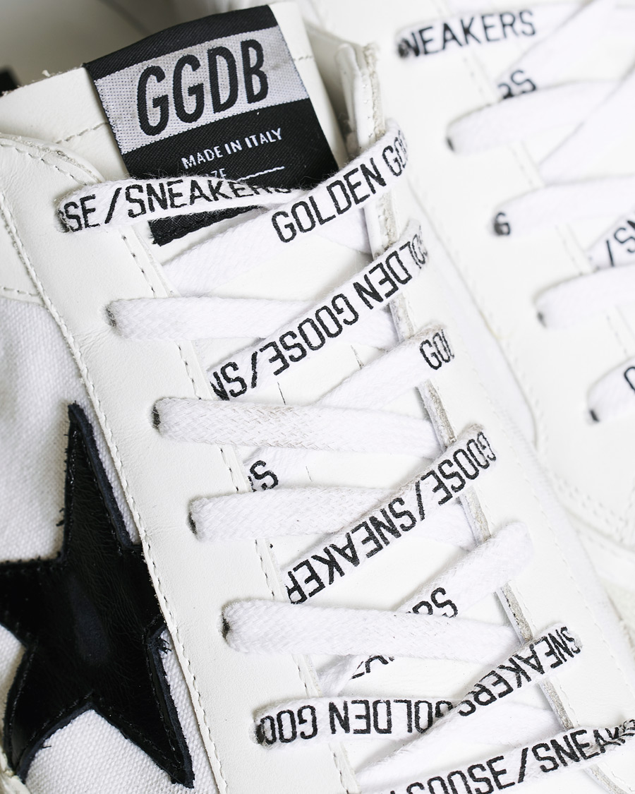 Herre | Golden Goose Deluxe Brand Black Star Canvas Superstar Sneaker White | Golden Goose | Deluxe Brand Black Star Canvas Superstar Sneaker White