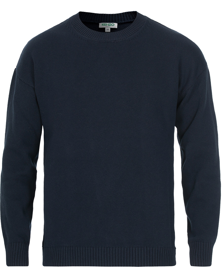 mens navy blue wool jumper