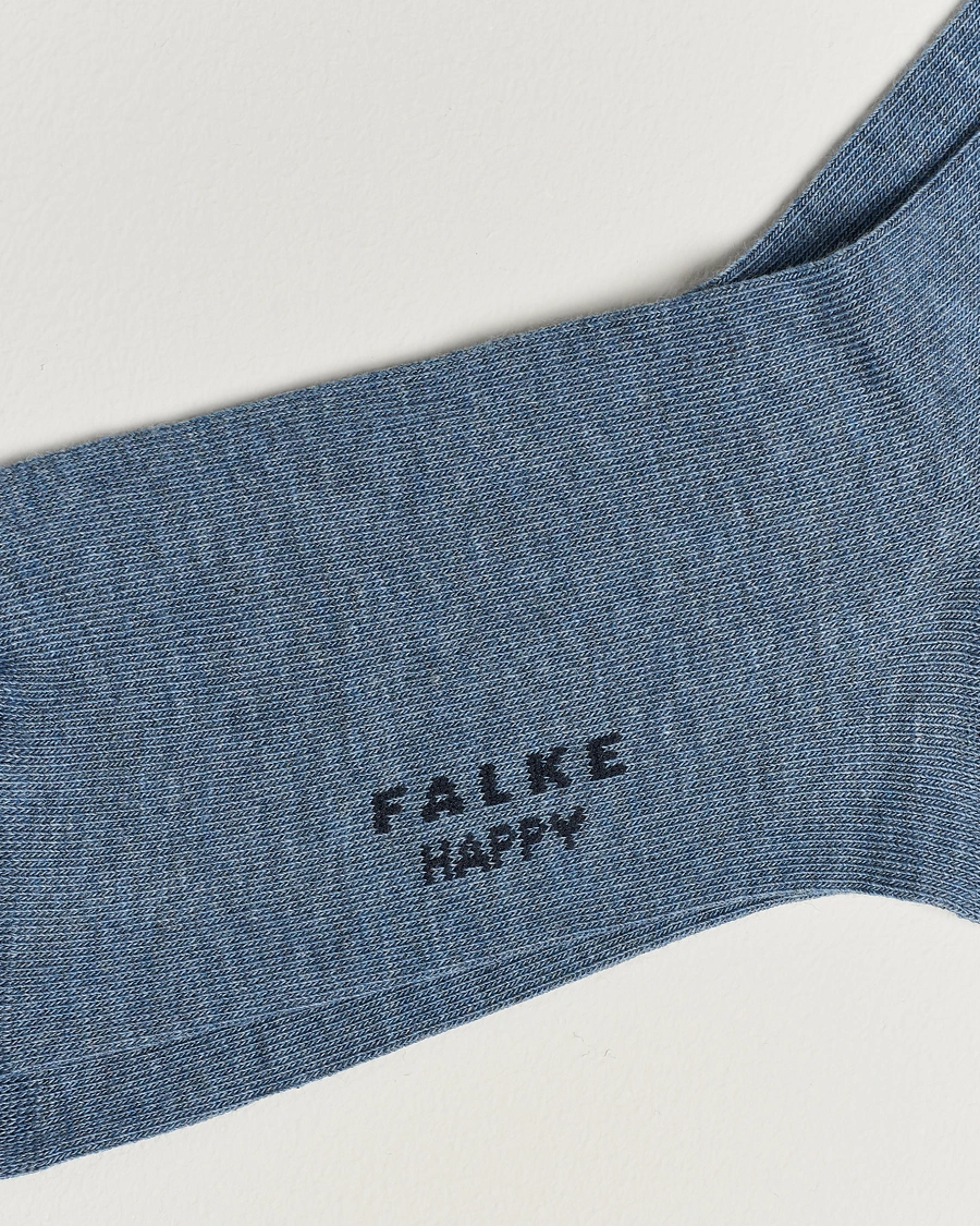 Herre | Sokker | Falke | Happy 2-Pack Cotton Socks Light Blue