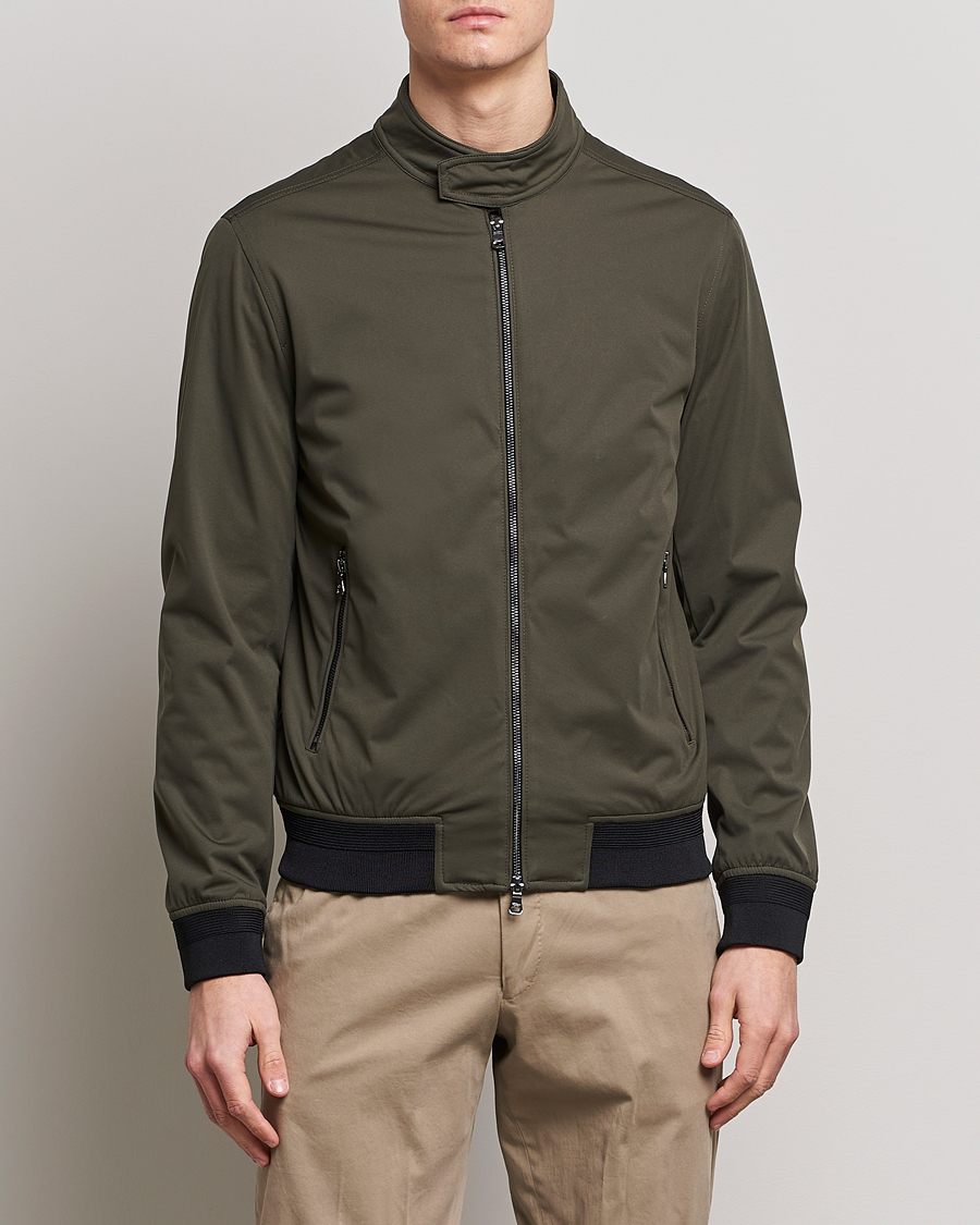 Herre | Jakker | Oscar Jacobson | Harris Harrington Nylon Jacket Green