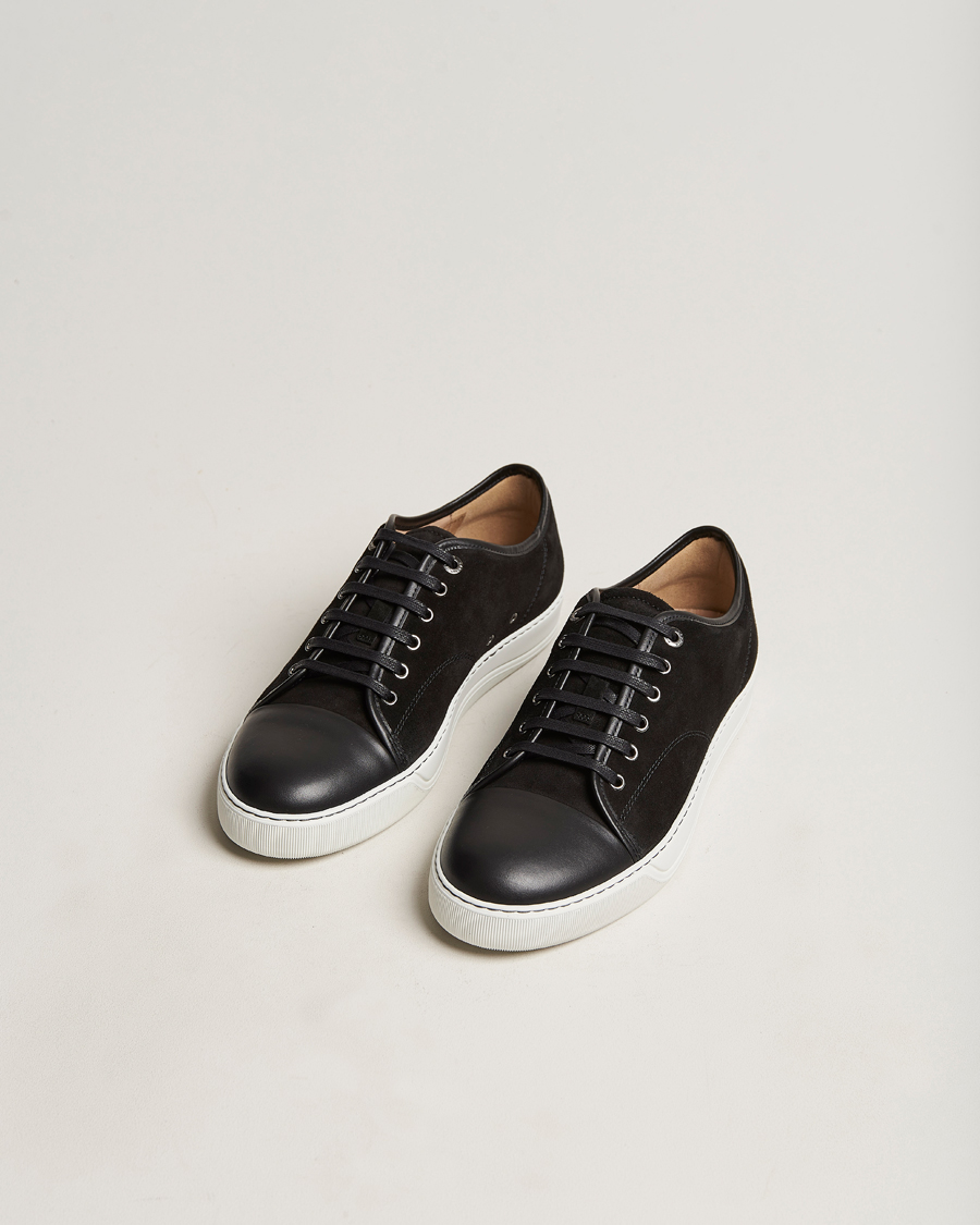 Herre | Personal Classics | Lanvin | Nappa Cap Toe Sneaker Black