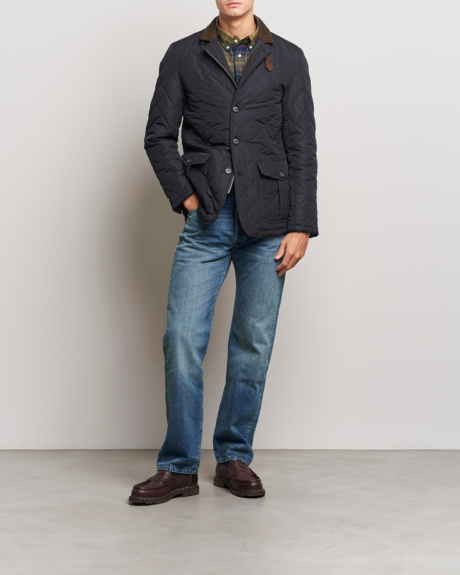 Barbour quilted deals lutz navy