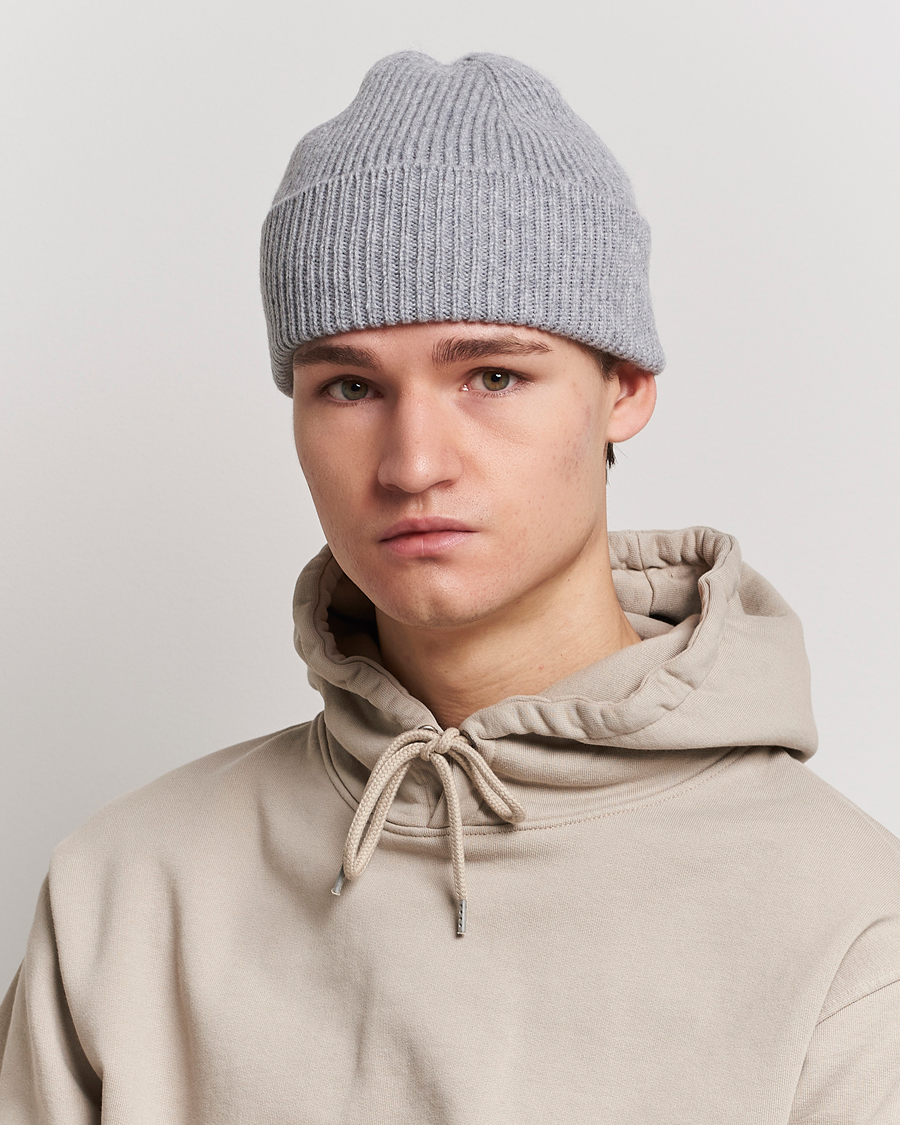 Herre | Avdelinger | Colorful Standard | Merino Wool Beanie Heather Grey