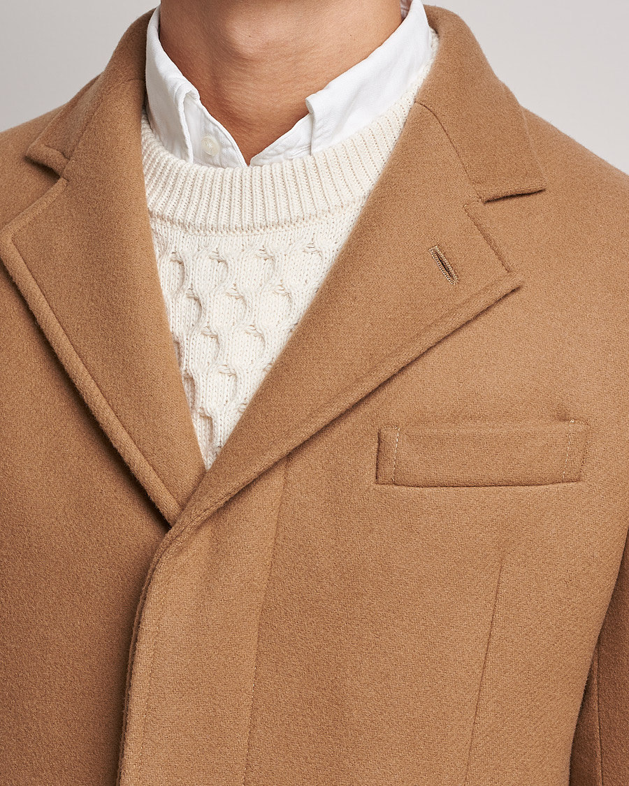 ralph lauren wool camel coat